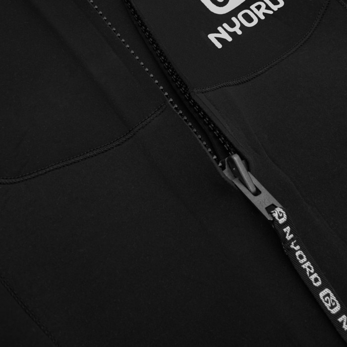 2024 Nyord Mens Furno 3/2mm Back Zip GBS Wetsuit FBM32001 - Black